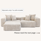 Slipcovers only! Corduroy 2-Seater Sectional in Sandstone