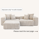 Slipcovers only! Corduroy 2-Seater Sectional in Sandstone