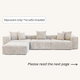 Slipcovers only! Corduroy 3-Seater Sectional in Sandstone