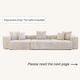 Slipcovers only! Corduroy 3-Seater Sofa in Sandstone