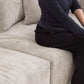Corduroy 3-Seater Sectional in Sandstone