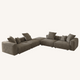 Corduroy 5-Seat Corner Sectional in Mocha