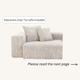 Slipcovers only! Corduroy Left Facing Armrest in Sandstone