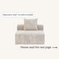 Slipcovers only! Corduroy Median in Sandstone