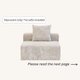 Slipcovers only! Corduroy Median in Sandstone