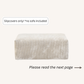 Slipcovers only! Corduroy Ottoman in Sandstone