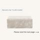 Slipcovers only! Corduroy Ottoman in Sandstone