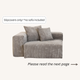 Slipcovers only! Corduroy Left Facing Armrest in Mocha