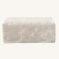 Corduroy Ottoman in Sandstone