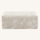 Corduroy Ottoman in Sandstone