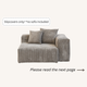 Slipcovers only! Corduroy Right Facing Armrest in Mocha