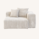 Corduroy Right Facing Armrest in Sandstone