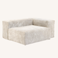 Corduroy Right Facing Armrest in Sandstone