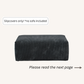 Slipcovers only! Corduroy Ottoman in Obsidian