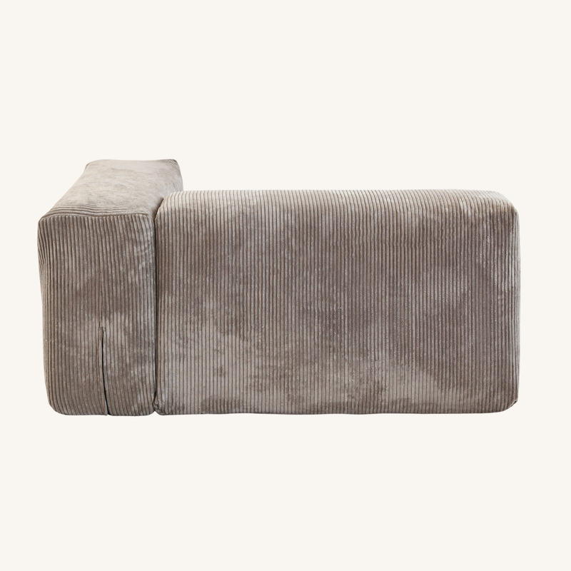 Corduroy L&R Facing Armrest in Mocha