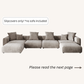 Slipcovers only! Corduroy 4-Seater U-Sectional in Mocha