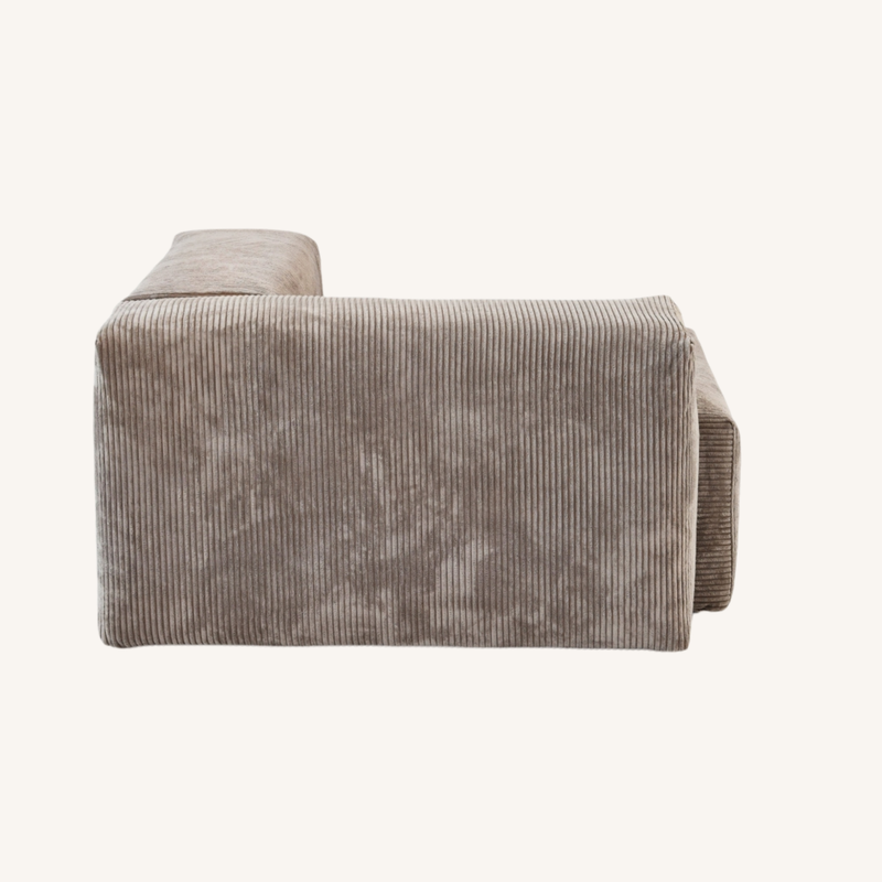 Corduroy L&R Facing Armrest in Mocha