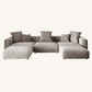 Corduroy 3-Seater U-Sectional in Mocha