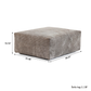 Corduroy Ottoman in Mocha