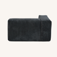Corduroy Left Facing Armrest in Obsidian