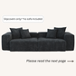 Slipcovers only! Corduroy 2-Seater Sofa in Obsidian