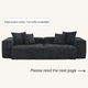 Slipcovers only! Corduroy 2-Seater Sofa in Obsidian