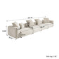 Corduroy 4-Seater Sofa in Sandstone