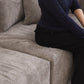 Corduroy 3-Seater Sectional in Mocha